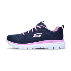 斯凯奇(SKECHERS)女2023秋季跑步鞋 12615-NVPK 35