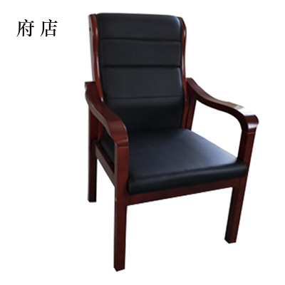 府店会议椅现代椅子皮面靠背椅耳朵椅(标准款)