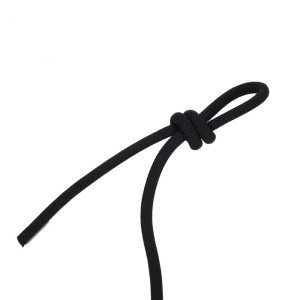 攀登辅助动力绳户外攀岩防坠落保护绳速降装备绳索保险绳拓展训练登山 黑色直径8mm(1米价格) 黑色