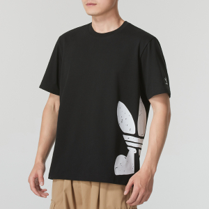 Adidas阿迪达斯三叶草男子新款运动印花宽松短袖T恤JD3247 ZP