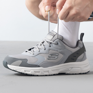 Skechers斯凯奇男鞋新款透气轻便减震软底休闲鞋运动老爹鞋894272-BBK ZP