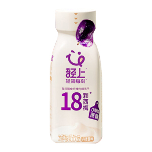 轻上西梅多多发酵酸奶0添加蔗糖酸奶饮品220ml*10瓶(包装随机)