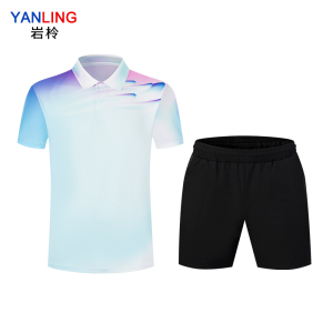 岩柃短袖POLO衫运动短裤套装24327TZ24205