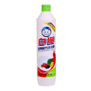 白猫柠檬红茶洗洁精经典配方 高效去油 500g 去重油祛味易清洗 A类食品用
