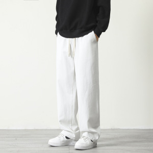 七色可选男裤秋冬休闲显瘦高街宽松垂感抽绳青年流行潮牌纯棉裤子