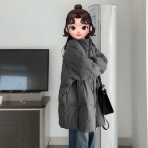 2025年新款羽绒棉服女冬季韩版中长款棉袄宽松过膝加厚棉衣外套潮