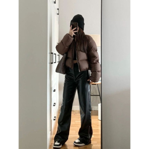 冬季羽绒棉服女短款小个子外套美式棉衣复古高级感棉袄炸街棒球服_207084