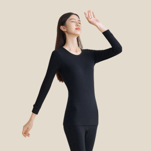 浪莎秋衣秋裤套装女士纯棉保暖内衣薄款棉毛衫女内穿打底春秋冬季