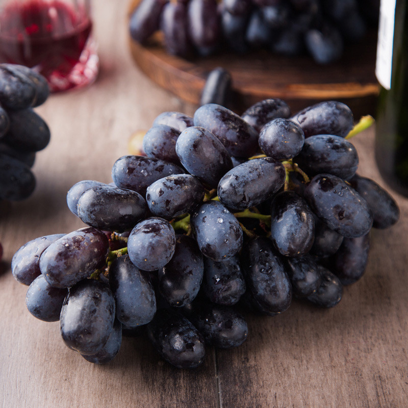 【苏宁生鲜】美国无籽黑提500g 进口 新鲜水果