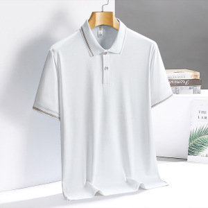 夏季冰丝薄款polo衫男士短袖T恤商务翻领休闲潮牌上衣服大码男装