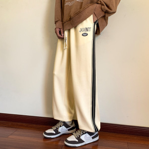 厂家秋冬季新款休闲裤男士韩版潮牌百搭裤子直筒束脚宽松运动长裤