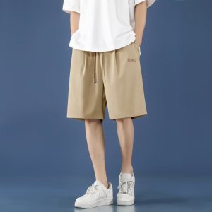 冰丝休闲短裤男士夏季薄款外穿五分裤子宽松篮球运动中裤