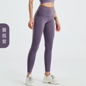 欧码健身裤女蜜桃高腰提臀弹力运动紧身瑜伽裤