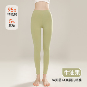 男士纯棉秋裤男薄款纯色全棉保暖裤女内穿高腰大码打底裤线裤_1