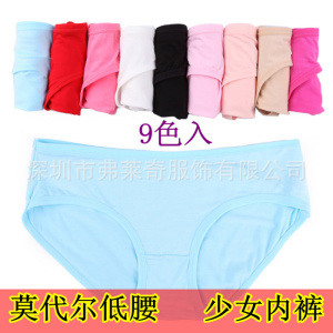 全棉 莫代尔性感棉质塑身大码女式内裤 三角裤L-3XL