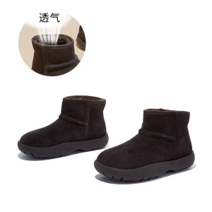 真皮雪地靴女冬季新款加绒加厚保暖棉鞋复古百搭女靴瘦瘦短靴