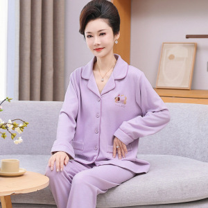 羊毛德绒睡衣女士秋冬季加绒加厚年新款可外穿家居服