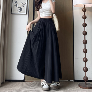 杏色山本半身裙裤女2026新款春秋高腰显瘦垂坠感半裙a字阔腿裤裙