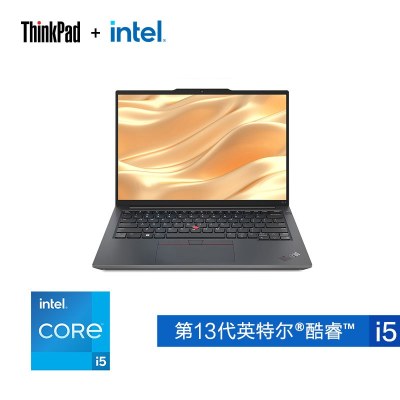 2023款联想ThinkPad E14 BRCD 14英寸 轻薄办公商务笔记本电脑 定制(酷睿I5-13500H 24G 1TBSSD 高清屏) 黑色