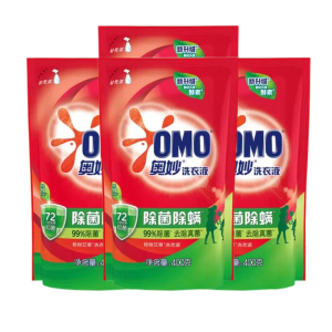 奥妙除菌除螨去渍长效抑菌洗衣液400g补充装酵素洁净家用