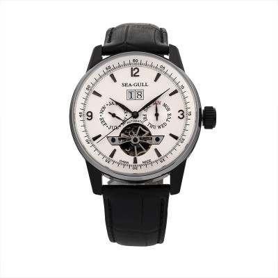 海鸥表（SEAGULL）飞轮自动多功能时尚镂空防水机械表男表219.328