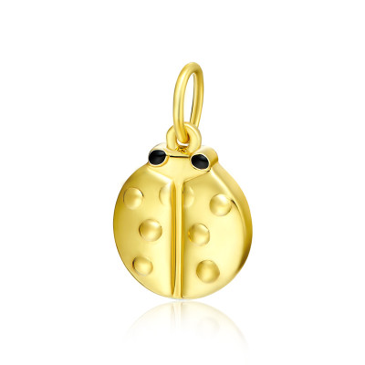 东祥黄金吊坠女士小孩黄金吊坠米兰金动物系列七星瓢虫3d黄金吊坠