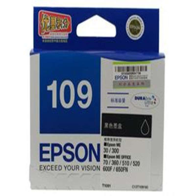 爱普生（Epson）T1091四色墨盒套装C13T109180（适用ME30/300/360/70/600F）