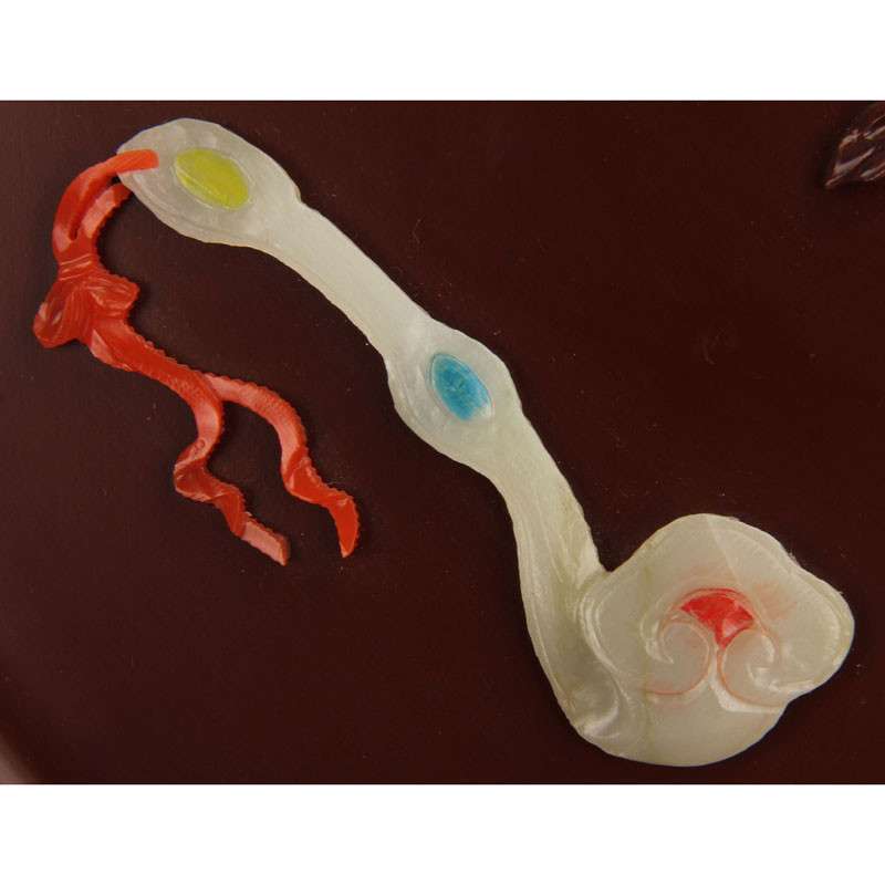 工美 骨石镶嵌《吉祥如意》台屏