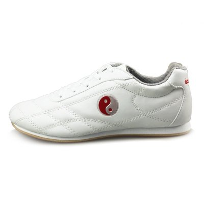 DOUBLESTAR双星DSA444武术太极鞋防滑耐磨低帮男皮面太极鞋女皮训练鞋练功夫鞋牛筋底综合训练鞋四季通用