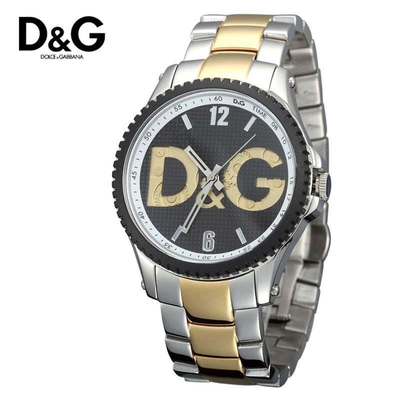 杜嘉班纳D&G 复古logo系列钢带男士手表 DW