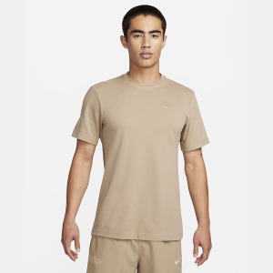 Nike Dri-FIT Primary 纯色圆领套头短袖T恤 男款 卡其 DV9832-247