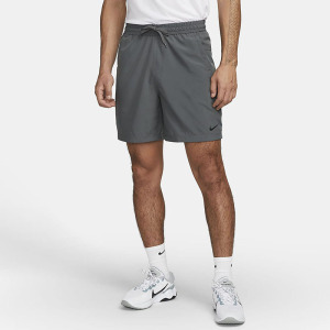 Nike Dri-FIT 纯色腰部抽绳休闲短裤 男款 铁灰色 DV9858-068