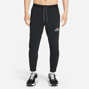 Nike 纯色logo印花抽绳系带束脚运动裤 男款 黑色 DX0856-010
