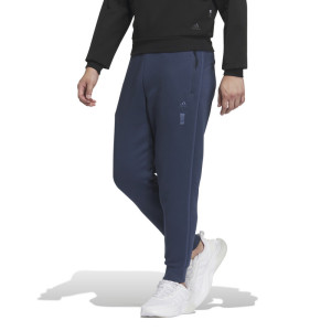 adidas 武极系列 Wuji Knit Pants 纯色Logo标识针织运动裤 男款 藏青 IP4906