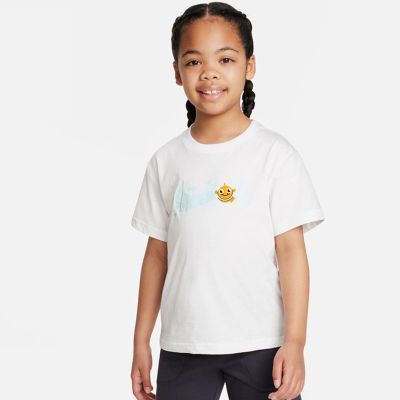 Nike童装 Sportswear Coral Reef 卡通图案印花圆领短袖T恤 男童女童 白色 FQ0820-100