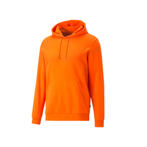 PUMA 纯色品牌Logo连帽套头卫衣 男款 橙色 675743-23