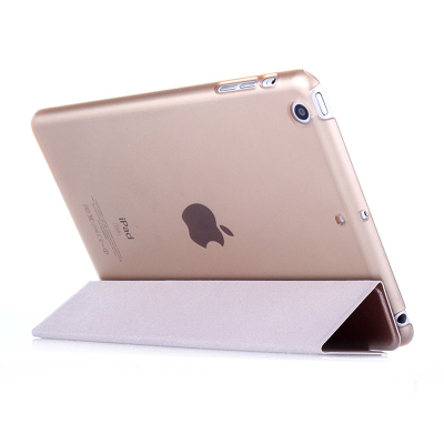魅爱琳 新iPad保护套 9.7英寸保护壳 外壳 三折蚕丝皮套休眠翻盖 苹果平板newipad A1822 2017版