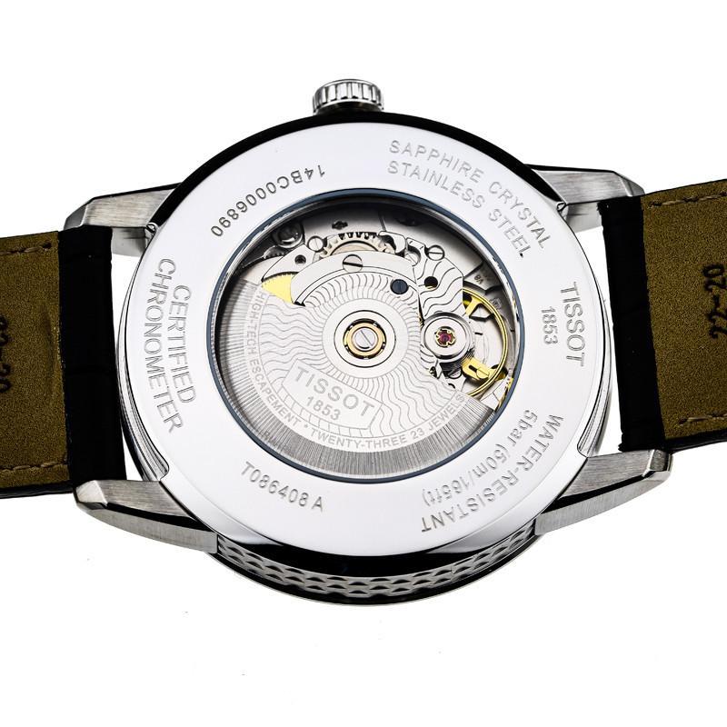 瑞士天梭豪致系列 t086.408.16.051.00 天文台自动机械男