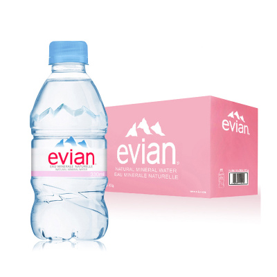 依云（Evian） 天然矿泉水 330ml*24瓶 法国进口 小瓶便携