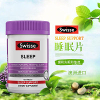 澳洲swisse 睡眠改善片120粒无褪黑素草本植物缓解压力成人安定安眠片