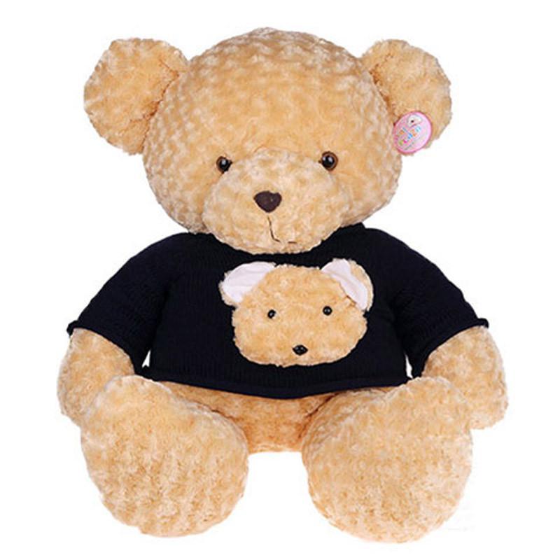 宝诚达 复古双头熊玩偶 泰迪熊公仔抱抱熊毛绒玩具抱枕女友儿童节日