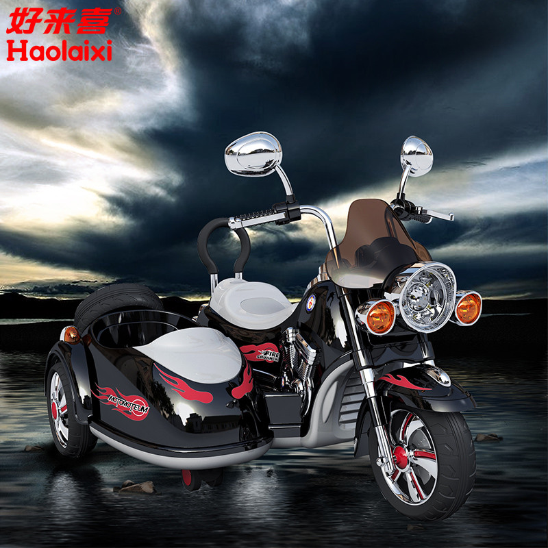 好来喜sx138儿童电动摩托车三轮可坐儿童电动车电瓶车童车宝宝车