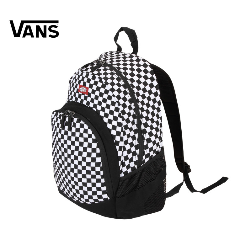 vans/范斯黑白棋盘格男款双肩背包|vn-0c8yy28