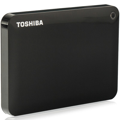 东芝（TOSHIBA）V9支持备份和加密CANVIO高端系列2.5英寸移动硬盘（USB3.0）1TB（经典黑）