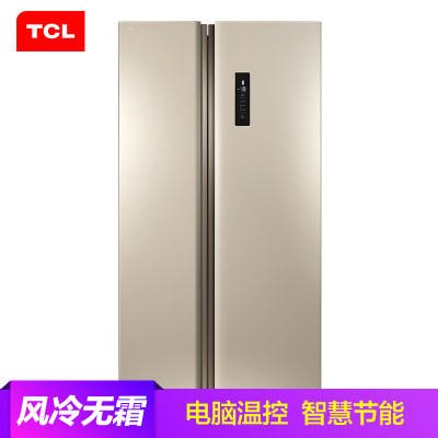 TCL BCD-515WEFA1对开门冰箱 515升大容量 风冷无霜 超薄设计 隐形把手 电脑板 节能家用冰箱 流光金