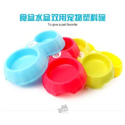 狗狗双碗喝水吃粮两用碗自动喂水器狗碗宠物碗猫狗通用宠物用品