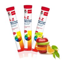 双心维生素矿物质A-Z泡腾片15片*3支水果味 提高活力增强抵抗力 海外进口 德国