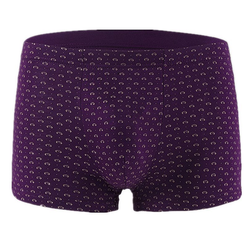 雅士凯 男士平角内裤 竹纤维 中腰圆点男式内裤 1282款 xxl-7xl