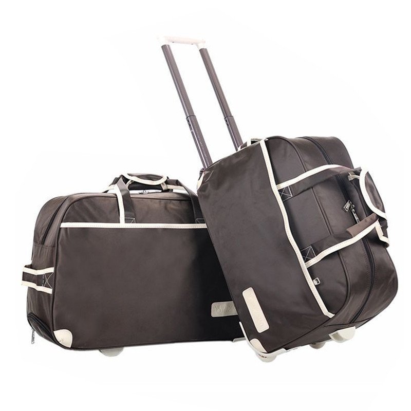 新款彩色拉杆旅行包男女超大容量拉杆旅行包行李包托运包出差包时尚