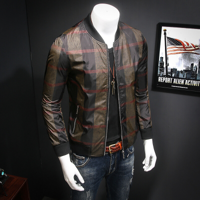 步来褶惠2017秋季新款夹克男士春秋外套韩版潮流时尚男装上衣服秋装外套夏